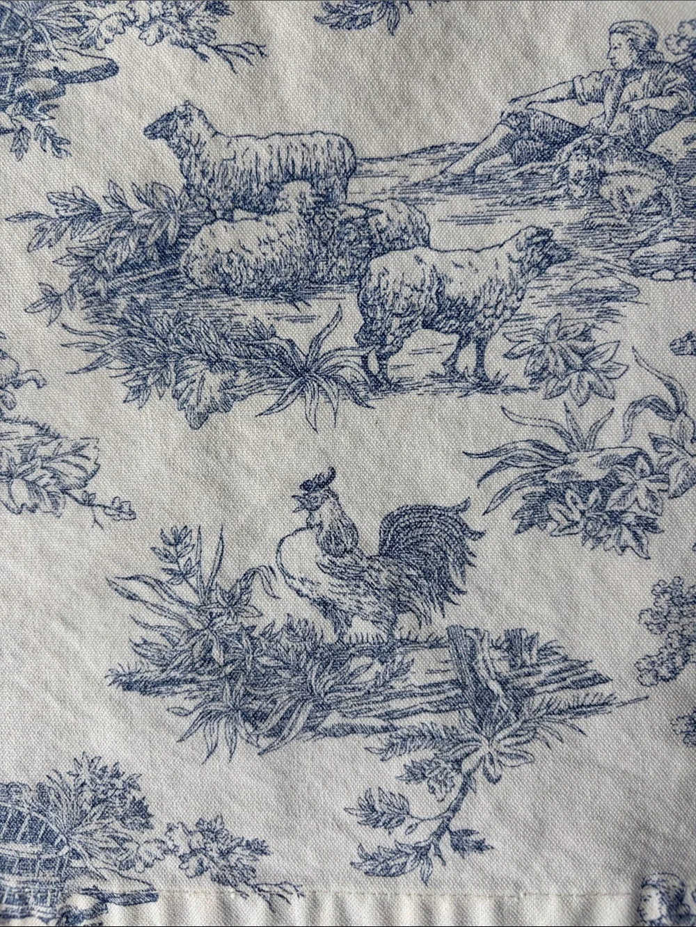 Blue Toile Apron